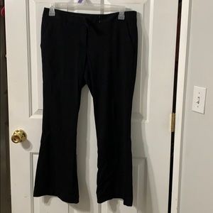 Express Editor Barely Boot Black Pants - 10 Short